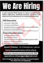 Management Jobs In NGO 2025